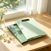 Carpeta con Clip A4 Color Morandi, Portapapeles Vertical con Soporte para Escritura, Organizador de Documentos