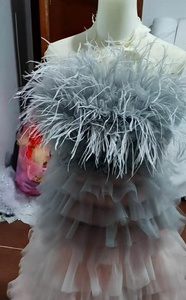 2026 Luxury Fairy Gradient <strong>Color</strong> Ombre Tulle Evening Dress Gradient Feather Crystal <strong>Ball</strong> <strong>Gown</strong> for Dubai Pre Wedding Photo Shoot - Product Image 3