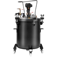 10L réservoir sous pression pneumatique 304 acier inoxydable malaxeur distribution colle adhésif époxy peinture Pot sans agitateur