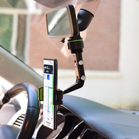 Evrensel 360 rotasyon C9 ayarlanabilir katlanabilir esnek araba araçlar için dikiz aynası mobil telefon tutucu cep telefonu yuvası