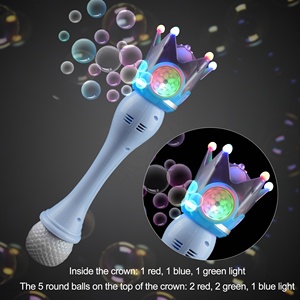 Baguette Magique LED Bleue à Bulles 11,5 pouces, 10 Trous, Jouet Aquatique Automatique pour Fêtes, Mariages et Jeux en Extérieur – Tendance <span class=keywords><strong>TikTok</strong></span> - Product Image 1
