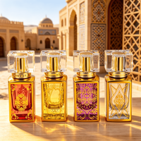 Flacons de parfum Attar électroplaqués et gravés du Moyen-Orient de 30 ml avec emballage en boîte, vaporisateur à fine brume, emballage en tube cosmétique