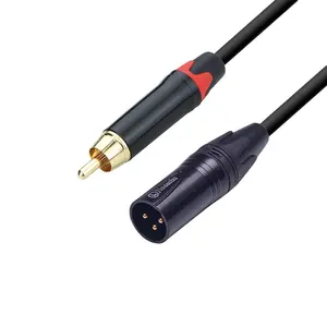 Josanhu-cable de micrófono xlr macho hembra a rca, alta calidad, venta al por mayor