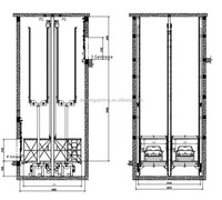 Ascenseur de stationnement vertical pour voitures, élévateur hydraulique à deux poteaux pour SUV, système de levage de véhicules pour garage et usage domestique