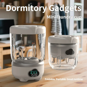 Mini machine à laver portable pliable pour sous-vêtements, avec chargement USB Type C, 1,6 L, pour la maison et le dortoir - Product Image 2