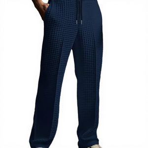 Pantalones Deportivos HANIA TRADERS Premium de Forro Polar de Poliéster para Hombre, Transpirables, de Secado Rápido, con Cordón Ajustable, Elásticos, Lisos y Teñidos, Corte Recto - Product Image 1