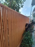 Panel de Cercado de Bambú, Pantalla de Privacidad para Exteriores, Estilo Tradicional, Resistente a la Putrefacción, para Patios Traseros, Forma Rectangular