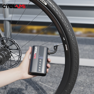 CYCLAMI 130 PSI Nouvelle mini-pompe à vélo avec affichage numérique, gonflage sans fil, légère, portable, <span class=keywords><strong>gonfleur</strong></span> <span class=keywords><strong>rapide</strong></span> pour vélo - Product Image 6