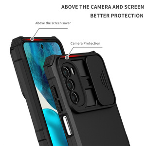 Funda de teléfono con armadura de protección de cámara deslizante para Motorola <span class=keywords><strong>Moto</strong></span> G Stylus 5 G/G Power / <span class=keywords><strong>G42</strong></span> G52 G50 / E7i E20, funda trasera con soporte - Product Image 2