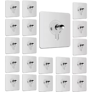 <span class=keywords><strong>Ganci</strong></span> Adesivi in Plastica Senza Cuciture per Appendere Cornici, Orologi, Specchi e Quadri - Product Image 2