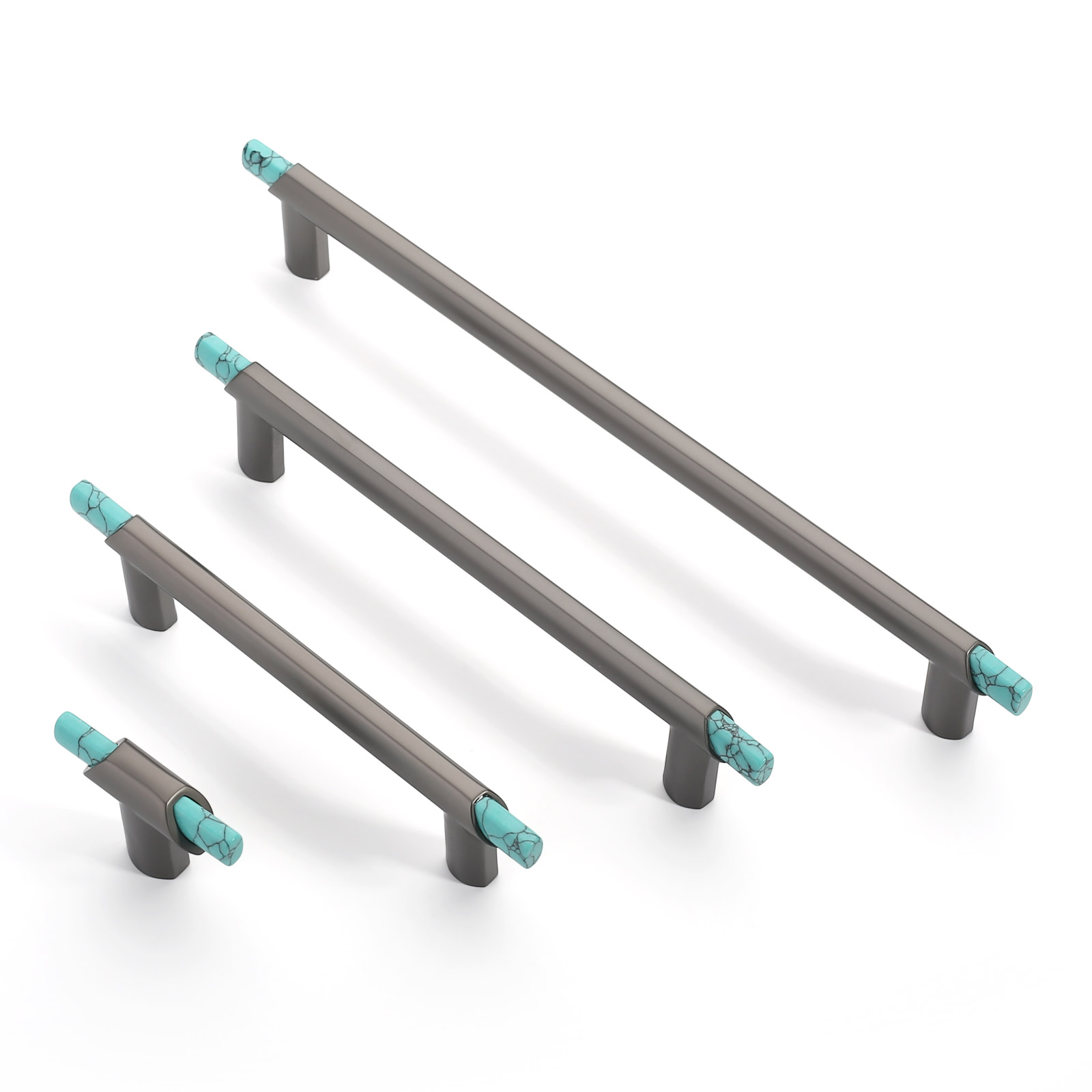 green marble cabinet handle