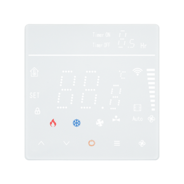 100~240V WiFi Smart Thermostat of 3Fan Speed Temperature Controller Thermostat for FCU Air Conditioning Fan Coil Thermostat