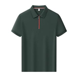 Polo Shirt Black Short Sleeve Solid Color Polyester Work Uniform Daily Wear - Product Image 2