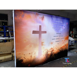 Portable Tension Fabric Custom <b>Company</b> logo Lightbox <b>Frame</b> Exhibition Booth Equipment Led Light Box <b>Frame</b> for Tradeshow Display - Product Image 4