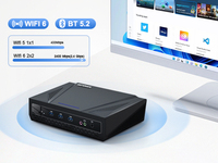 Mini PC Industrial Intel I5-10200H, Doble DDR4 (hasta 64G), 3xUSB3.0, 4xUSB4.0, RJ45 LAN, HD, DP, Ranura para Tarjeta Tipo-C y TF, Compatible con Win10/11