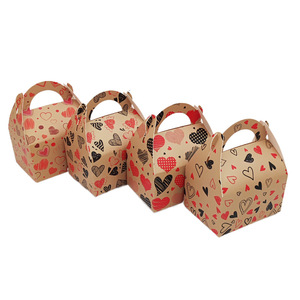 Nhà Sản Xuất Cá Nhân Giá Rẻ Nâu Quà Tặng Thủ Công Hộp Biểu Tượng Tùy Chỉnh đưa ra Kraft <span class=keywords><strong>Gable</strong></span> Hộp Cho Bao Bì - Product Image 4