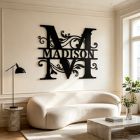 Lettres en métal personnalisées avec texte sur mesure, décoration murale, lettres en métal personnalisées pour la décoration de la véranda de la maison