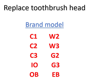 Cabezales de cepillo de dientes al por mayor para hoteles C1/C2/C3/W2/W3/G2/G3, 4 juegos de cabezales de cepillo de dientes - Product Image 3