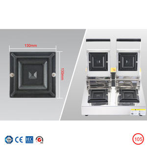 Sandwichera eléctrica de acero inoxidable, parrilla para el desayuno, tostadora, donut, pan, <span class=keywords><strong>Panini</strong></span>, prensa, máquina de gofres - Product Image 2