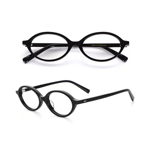 Nuova Montatura <span class=keywords><strong>da</strong></span> <span class=keywords><strong>Vista</strong></span> di Tendenza Unisex Ovale Retrò in Fibra di Acetato di Alta Qualità Effetto Tartaruga - Product Image 2