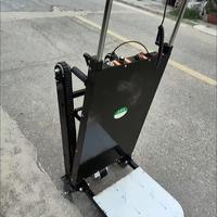 Nuevo Carro de Mano Eléctrico Plegable de Acero Suave con Cuatro Ruedas y Batería para Subir Escaleras, Carro de Carga Móvil para Logística y Transporte de Mercancías