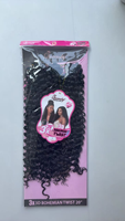BELEZA 3D BOHEMIAN TWIST 20 pouces 150G Vente Chaude En Gros Extensions de Cheveux Synthétiques de Qualité à Enrouler avec Clip pour Tresses et Queues de Cheval