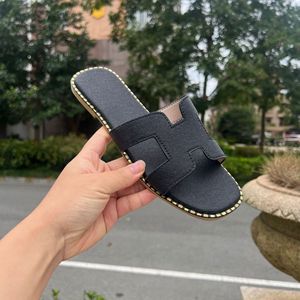 Sandalias Planas de Cuero Hechas a Mano con Forma de H para Mujer, Sandalias de Verano Multicolores, Calzado Informal para Caminar al Aire Libre - Product Image 3