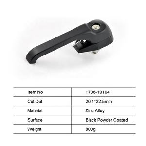 Hochbelastbares Industrie-Drehgriffschloss aus Zinklegierung mit L-Griff und Zylinder-Vierteldrehverschluss für Schranktüren - Product Image 4