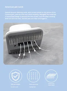 Tier haartrockner Professional 7-in-1 Hundepflege-Vakuum-Kit Selbst reinigende Kämme und Trimmer Enthaarung mit Schleif <span class=keywords><strong>b</strong></span>ürste - Product Image 6