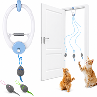 Jouet pour chat interactif automatique mural, souris en peluche électrique colorée et clignotante, best-seller pour le jeu d'intérieur des animaux domestiques
