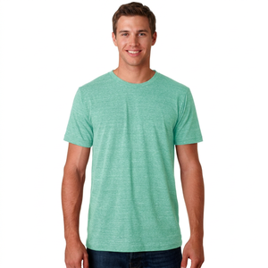 Wholesale Clothing Stock Plus Size t Shirts 65 Polyester 35 Cotton Heather <b>Tshirt</b> Men - Product Image 1