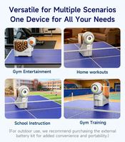 Dora Mini Machine de service de tennis de table portable intelligente avec contrôle par application, robot d'entraînement de ping-pong pour la pratique individuelle en intérieur