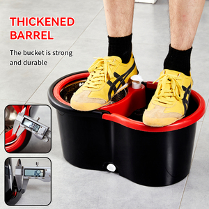 Bộ lau nhà xoay 360 độ siêu thấm hút bằng sợi microfiber, tốc độ vắt khô cao, bán chạy - Product Image 5