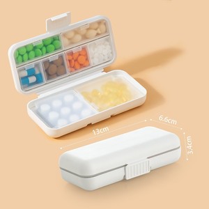 8 Compartment Eco-Friendly Portable Pill Box Custom Weekly Medicine Organizer 7 Days Wholesale Plastic Pill Case