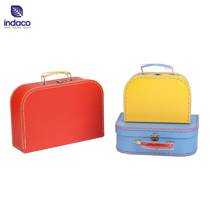 <b>Paper</b> Packaging Boxes Luxury Kids Toy Gift Baby Gift Box Cardboard Suitcase Carry Box With Leather Handle - Product Image 6