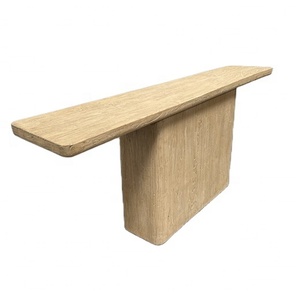Table de <span class=keywords><strong>console</strong></span> d'<span class=keywords><strong>entrée</strong></span> en bois d'orme massif, nouveau design, forme rectangulaire, table d'appoint <span class=keywords><strong>murale</strong></span> naturelle, offre spéciale chinoise - Product Image 1