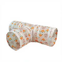 Tunnel interactif pliable et imperméable en tissu pour lapins – Idéal pour l'entraînement et l'élimination de l'ennui chez les animaux de compagnie