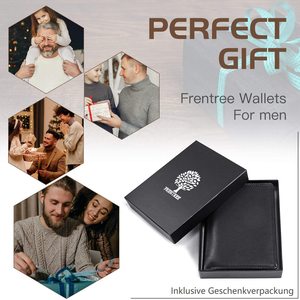 <b>Men's</b> Genuine Leather Bi-Fold <b>Wallet</b> <b>Black</b> RFID Blocking 8.5 x 10.5 Cm Everyday Use - Product Image 4