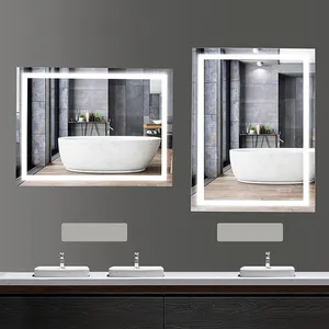 hot selling bathroom accessories set 6 piece modern Adjust Brightness Makeup Mirror Bathroom Anti-Fog Mirror