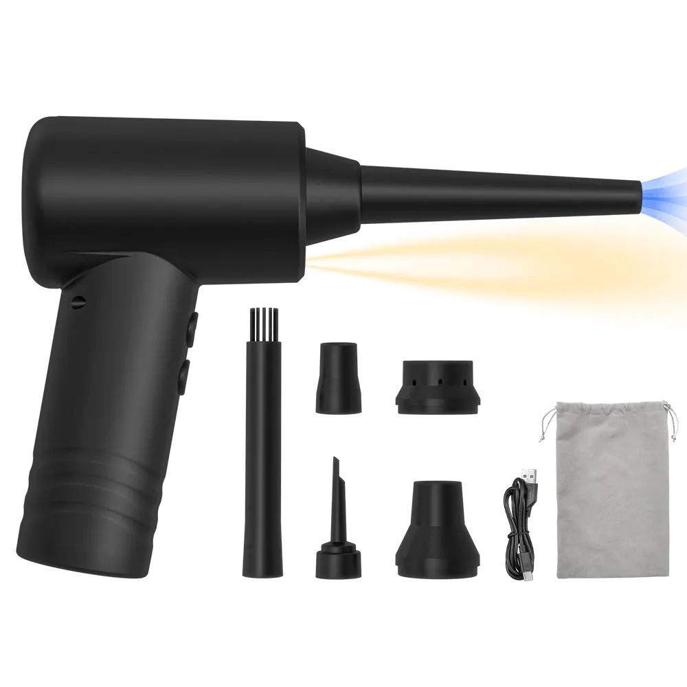 compressed air duster gun portable cordless electric air duster cleaning PC desktop dust cleaner