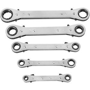 Llave de Trinquete de Doble Extremo, Métrica, de Acero Aleado, con Mordaza Dentada, Grado Industrial, Herramienta de Reparación Automotriz - Product Image 2