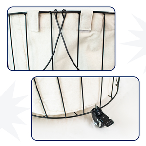 Jy 2 phần thêm lớn giặt lưu trữ giỏ cản trở đóng mở rửa lưu trữ với thực xử lý Oxford vải cản trở - Product Image 2