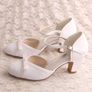 Individuelle Damenschuhe <span class=keywords><strong>Pumps</strong></span> <span class=keywords><strong>wei</strong></span>ße Ferse vollschritt - Product Image 2