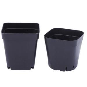 Planters Succulent Pot without Plates for Bonsai Horticultural supplies black Plastic square flowerpot