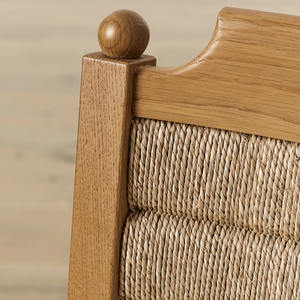 Modern Mid-Century estilo madeira maciça Rattan jantar cadeira para Home Offices Hotéis Apartamentos para jantar e café - Product Image 6