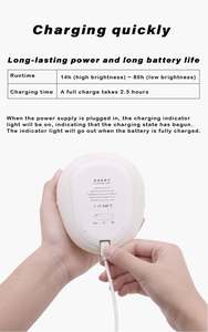 Lampe de chevet rechargeable en silicone souple avec contrôle tactile, minuterie automatique, lumière chaude à intensité variable pour chambre d'enfant - Product Image 6