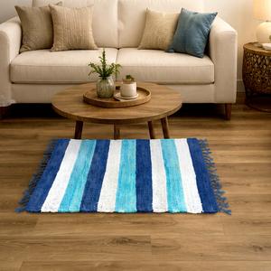 Tapis d'entrée en coton écologique, lavable, fait main, durable, élégant et économique, idéal pour les entrées de maison. - Product Image 1
