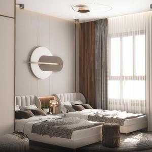 Lits couettes et meubles de luxe <span class=keywords><strong>King</strong></span> Size 1.8m Lit d'hôtel douillet double Queen Size style moderne avec cadre rembourré - Product Image 1