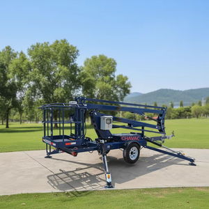 เครื่องเก็บมะพร้าวแบบพกพาขนาดเล็ก 16 ม. 18 ม. ขายดี ราคาถูก อุปกรณ์ยกแบบสไปเดอร์บูมลิฟท์แบบลากจูง - Product Image 1