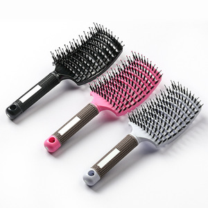 Pork Rib Shaped Comb, airbag Comb, High Skull Top <b>Fluffy</b> Mosquito Coil, Large Curved Comb, Hollow air <b>Cushion</b> Massage Comb - Product Image 1